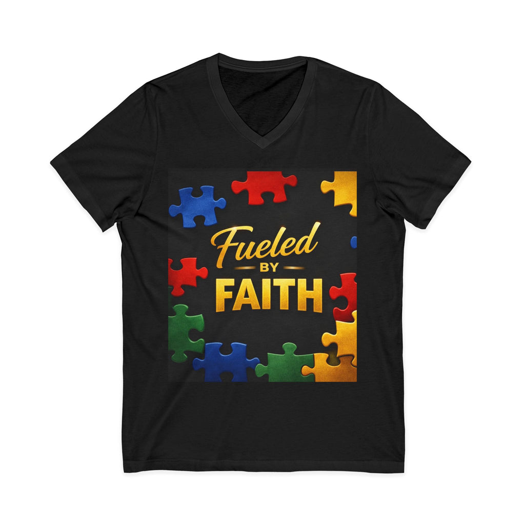 Unisex Jersey Short Sleeve V-Neck Tee