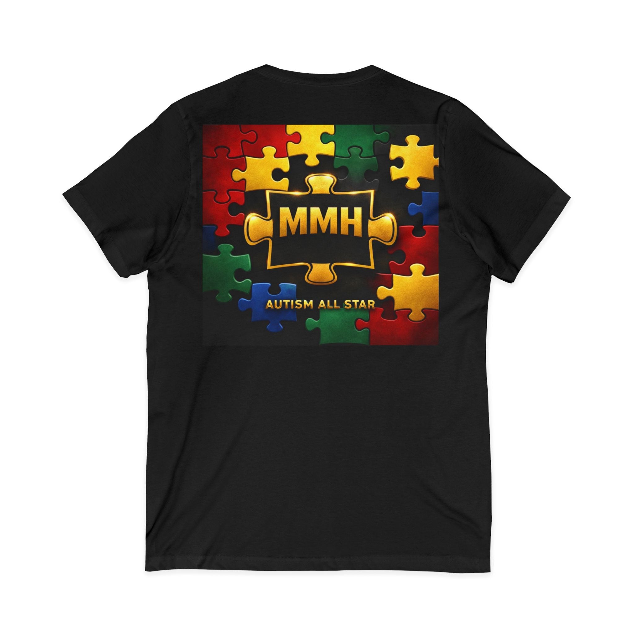 Unisex Jersey Short Sleeve V-Neck Tee